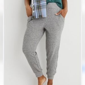 Aerie Gray Waffle Knit Pajama Pants
